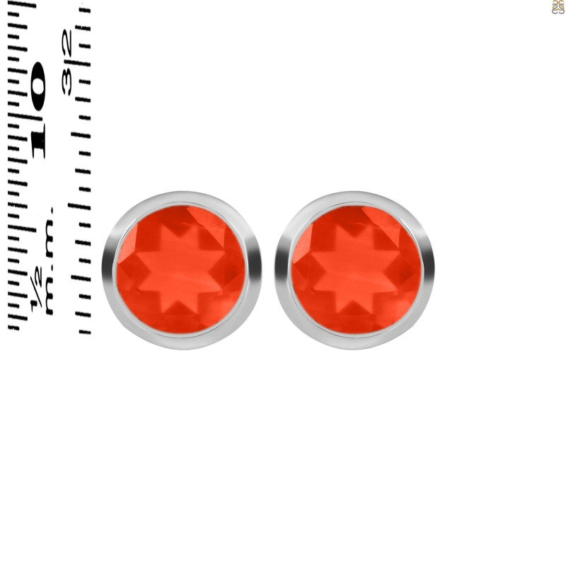 Red Onyx Stud Earring ROX-RDE-1243.