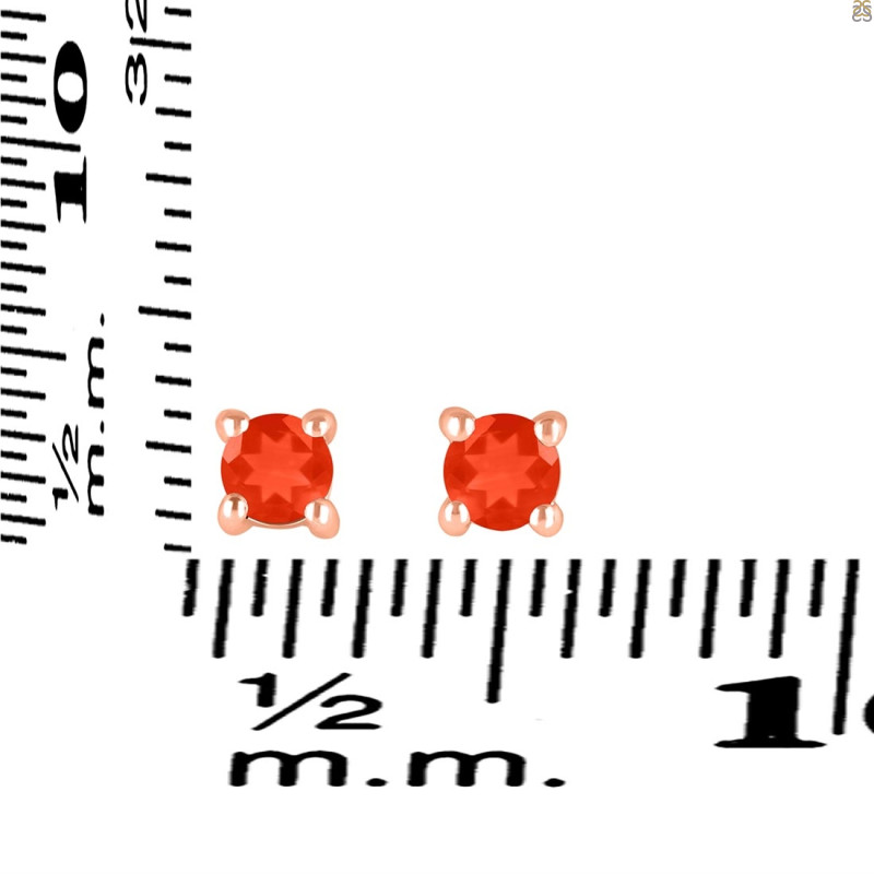 Red Onyx Stud Earring ROX-RDE-1296.