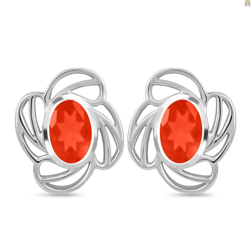 Red Onyx Stud Earring ROX-RDE-14.