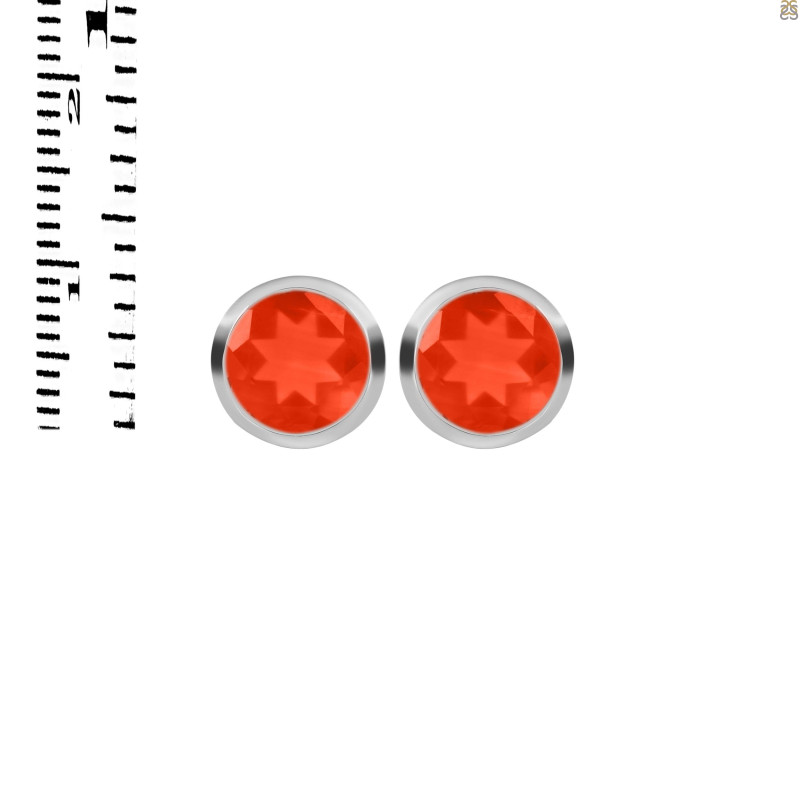 Red Onyx Stud Earring ROX-RDE-1375.