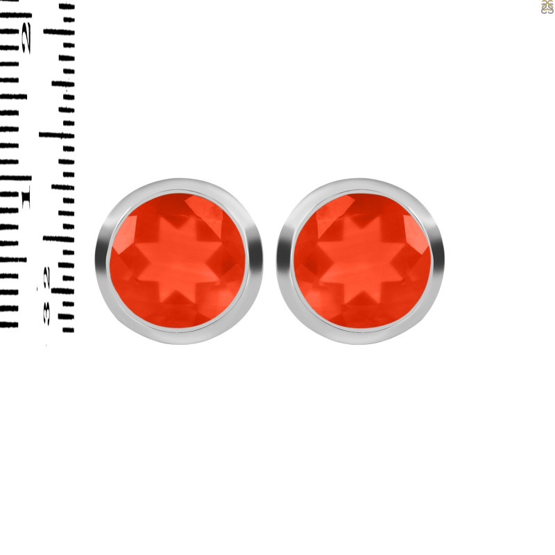 Red Onyx Stud Earring ROX-RDE-1434.