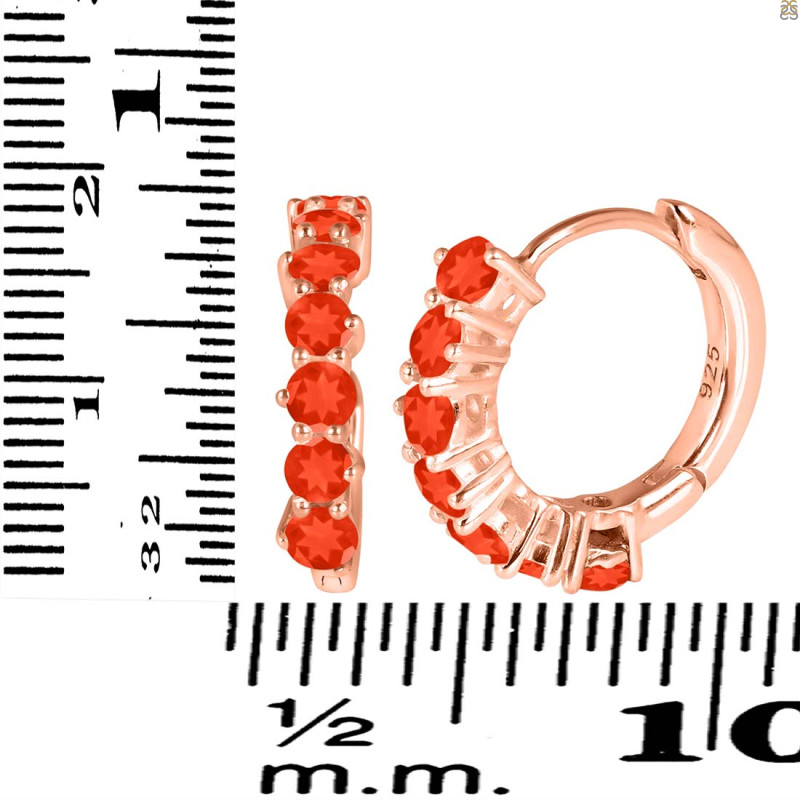 Red Onyx Hoop Hoop Earring ROX-RDE-1473.
