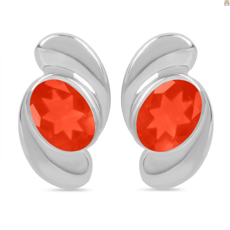 Red Onyx Stud Earring ROX-RDE-15.