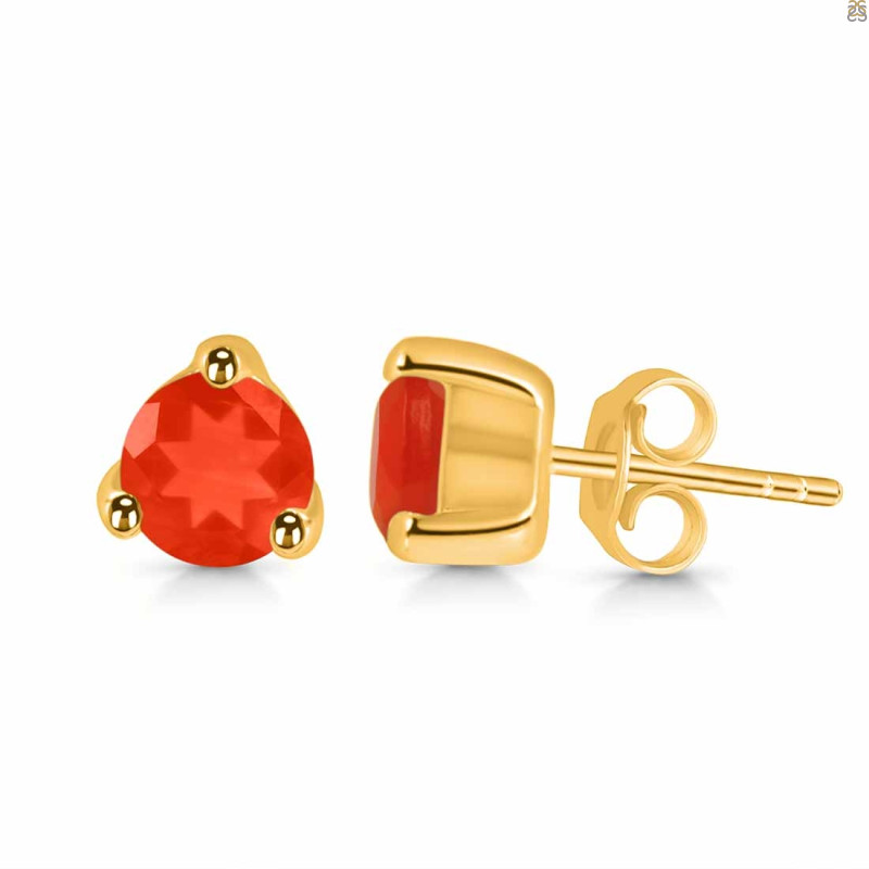 Red Onyx Stud Earring ROX-RDE-1517.
