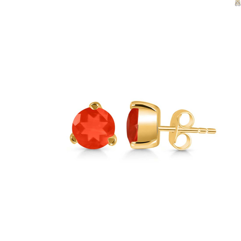 Red Onyx Stud Earring ROX-RDE-1566.
