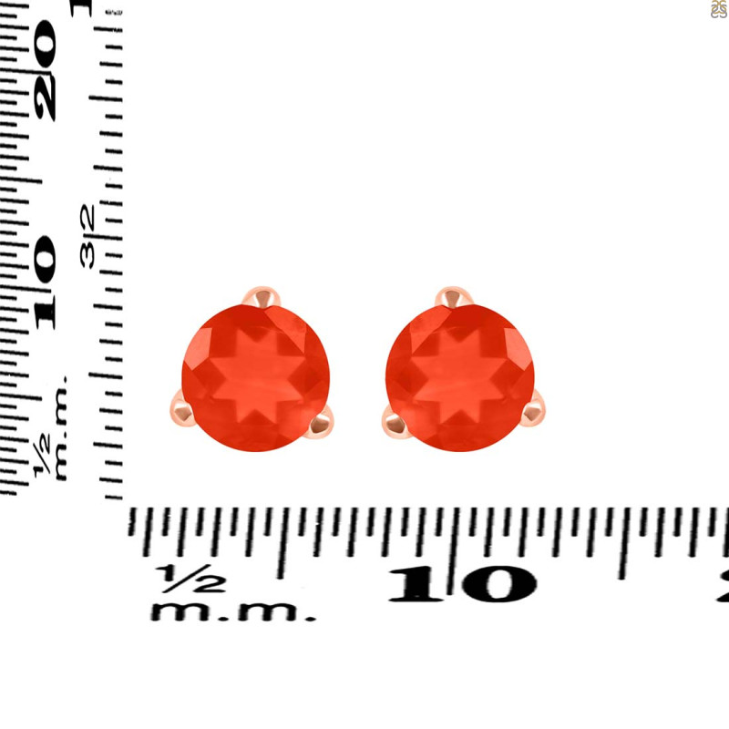 Red Onyx Stud Earring ROX-RDE-1568.