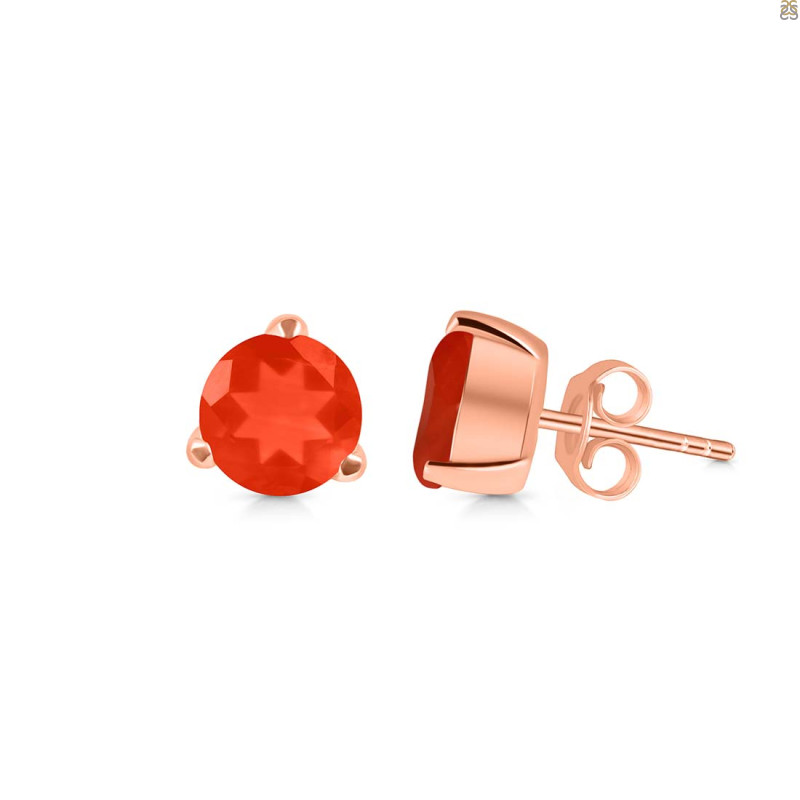 Red Onyx Stud Earring ROX-RDE-1568.