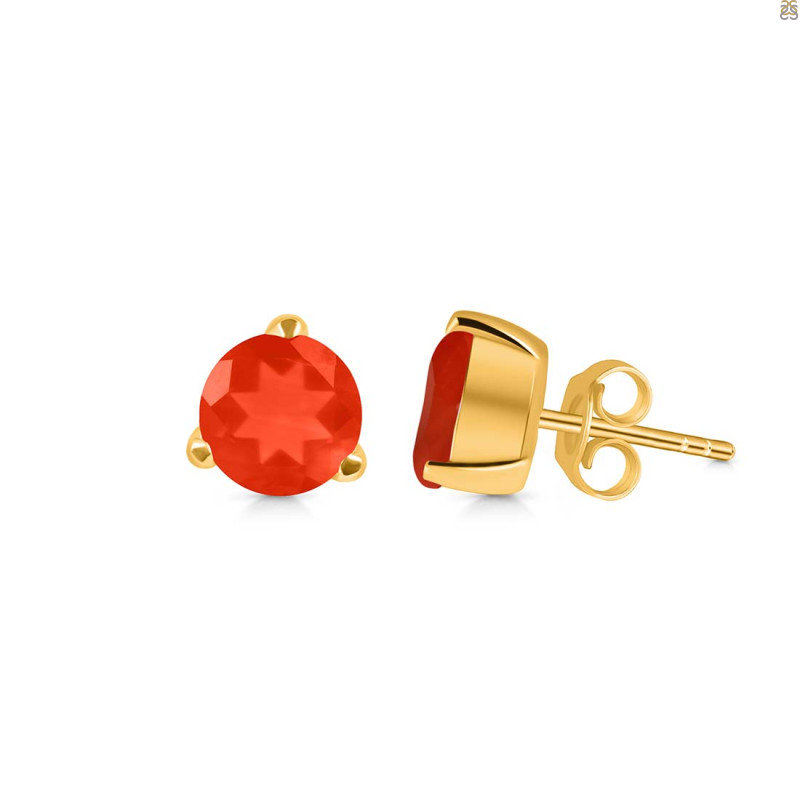 Red Onyx Stud Earring ROX-RDE-1568.