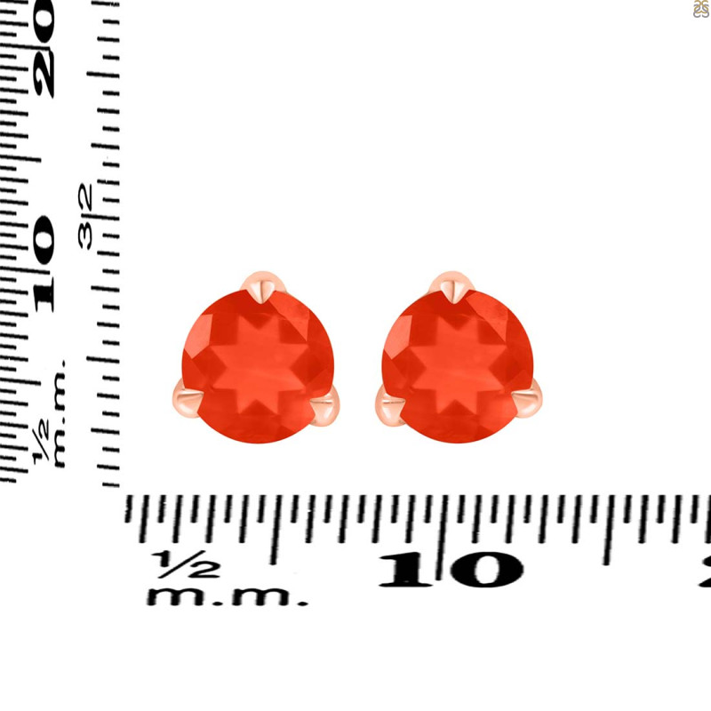 Red Onyx Stud Earring ROX-RDE-1569.