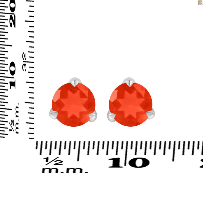 Red Onyx Stud Earring ROX-RDE-1569.