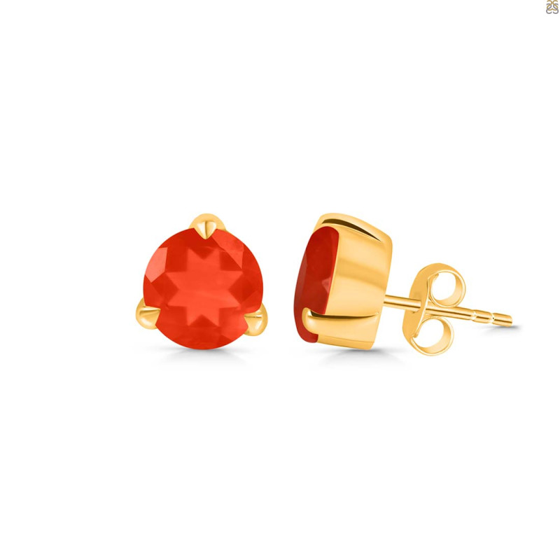 Red Onyx Stud Earring ROX-RDE-1569.