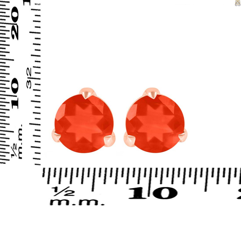 Red Onyx Stud Earring ROX-RDE-1570.