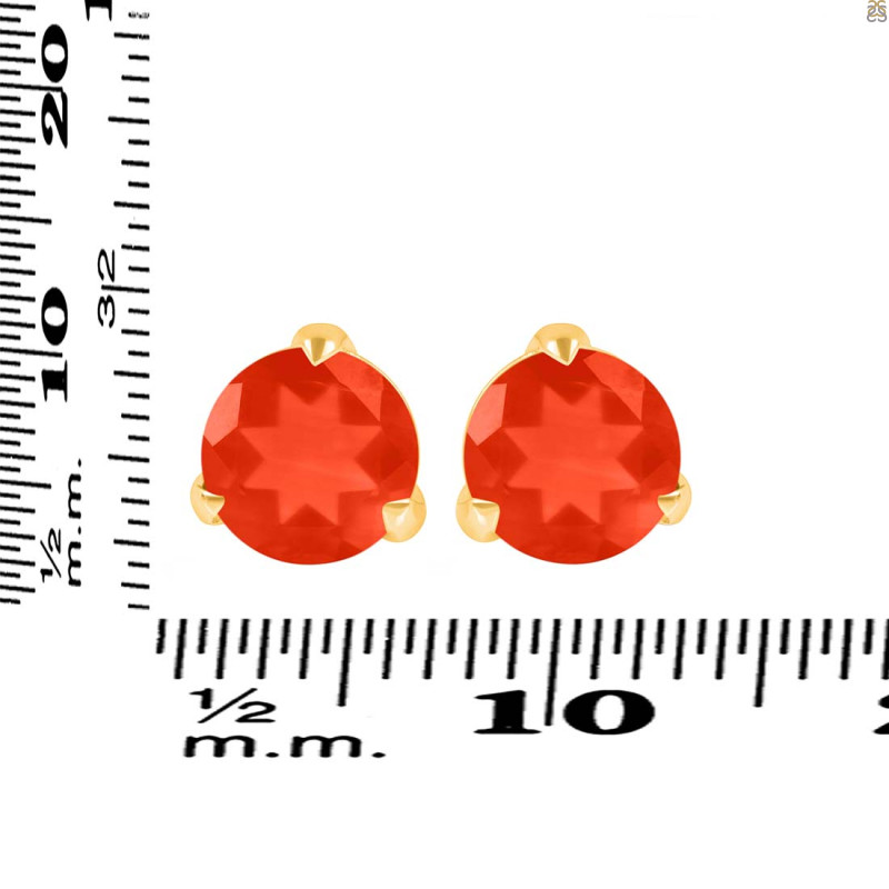 Red Onyx Stud Earring ROX-RDE-1570.