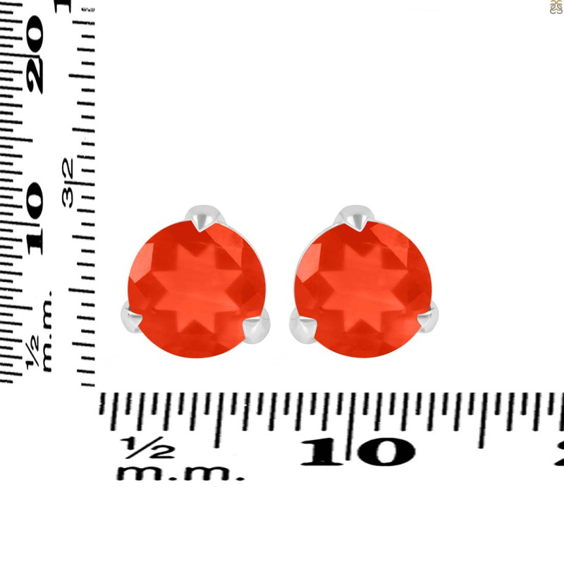 Red Onyx Stud Earring ROX-RDE-1570.
