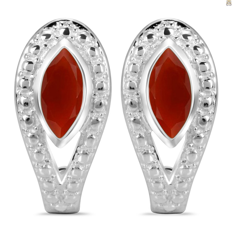 Red Onyx Stud Earring ROX-RDE-17.