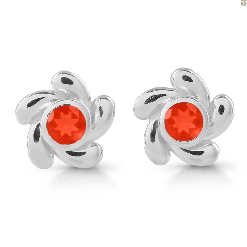 Red Onyx Stud Earring ROX-RDE-1.