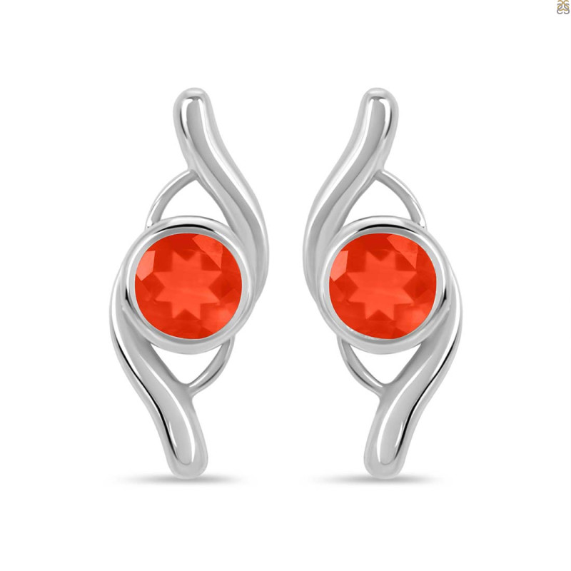 Red Onyx Stud Earring ROX-RDE-2.