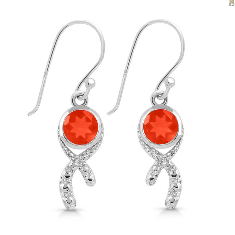 Red Onyx Earring