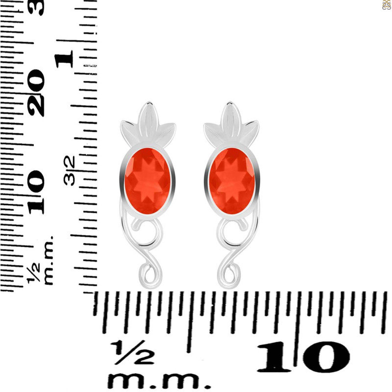 Red Onyx Stud Earring ROX-RDE-4.