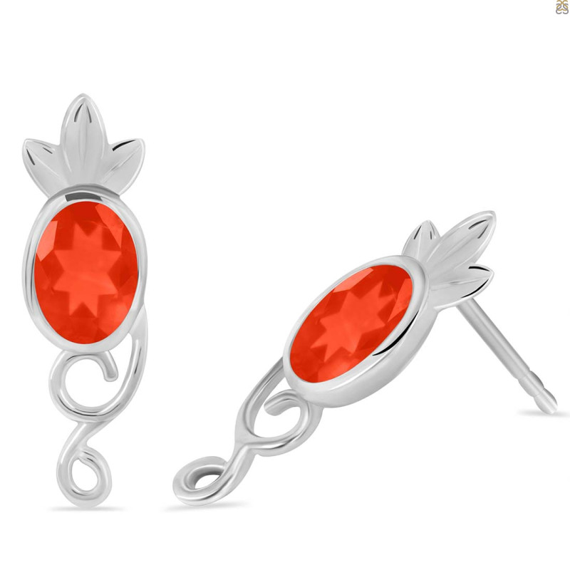 Red Onyx Stud Earring ROX-RDE-5.