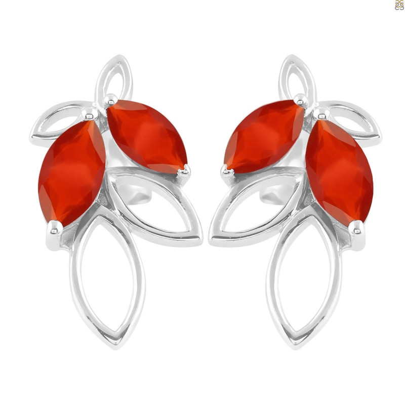 Red Onyx Stud Earring ROX-RDE-53.