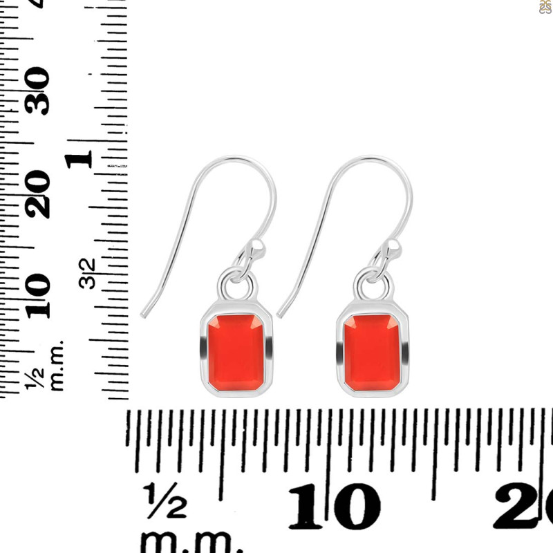 Red Onyx Earring ROX-RDE-550.