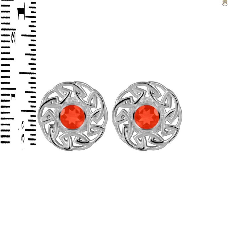 Red Onyx Stud Earring ROX-RDE-607.