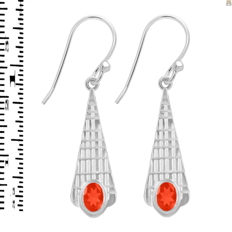 Red Onyx Earring ROX-RDE-637.