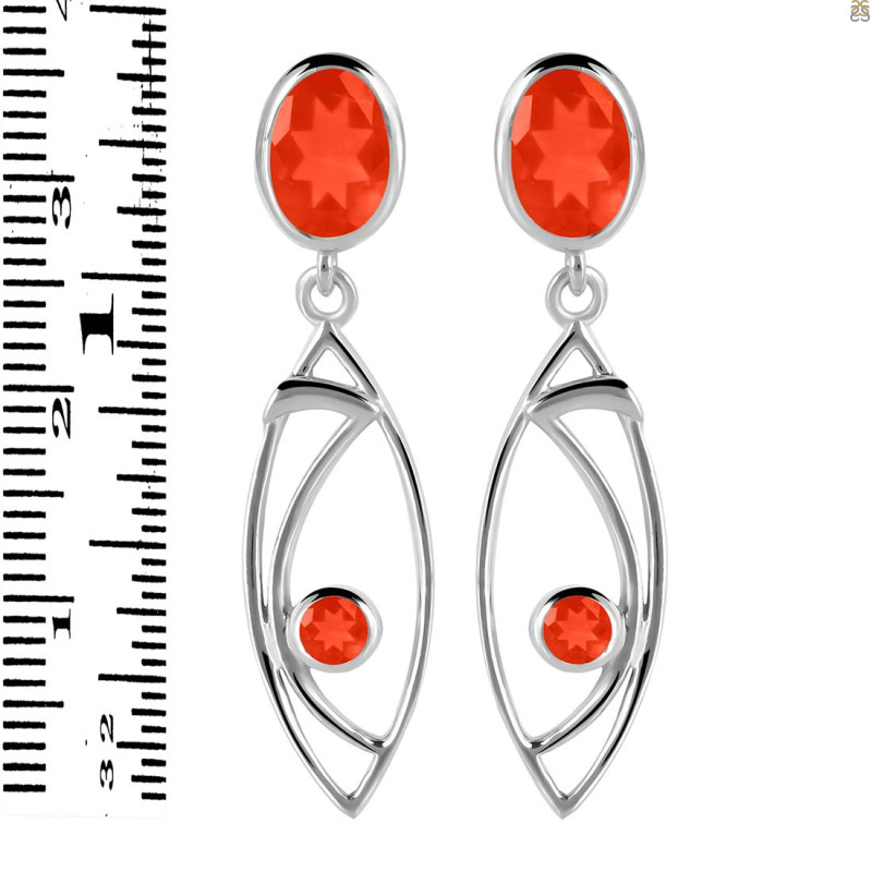 Red Onyx Earring ROX-RDE-645.