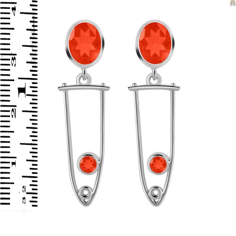 Red Onyx Earring ROX-RDE-646.