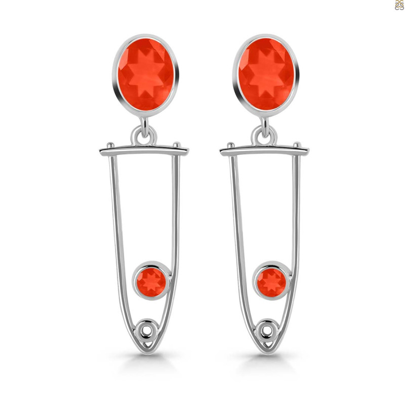 Red Onyx Earring ROX-RDE-646.