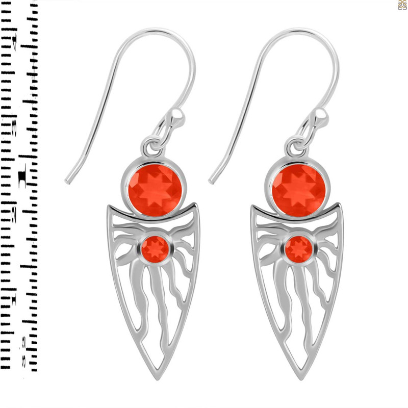Red Onyx Earring ROX-RDE-649.