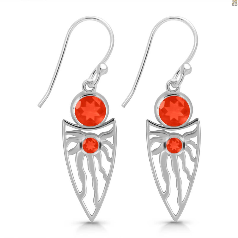 Red Onyx Earring ROX-RDE-649.
