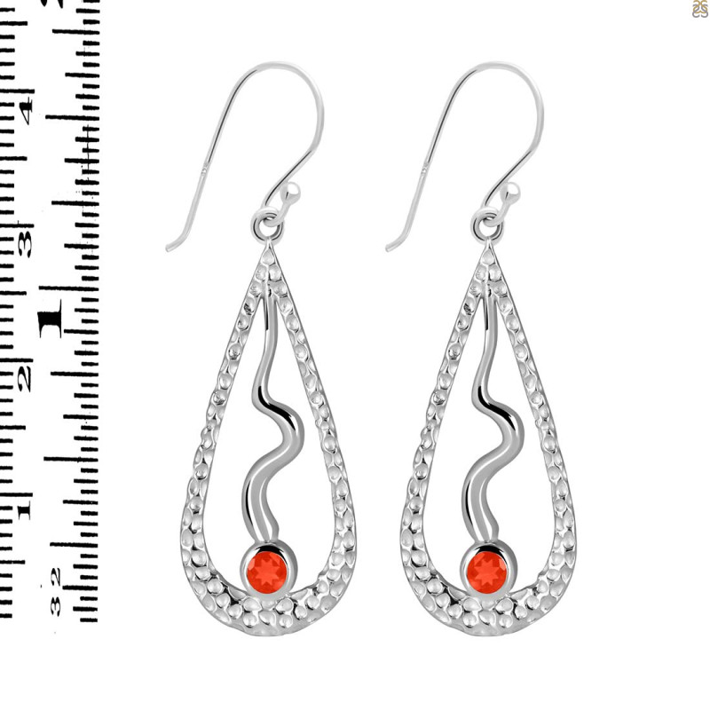 Red Onyx Earring ROX-RDE-651.