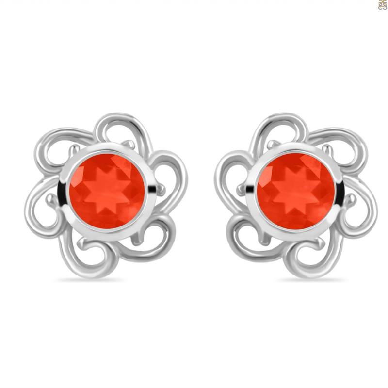 Red Onyx Stud Earring ROX-RDE-7.