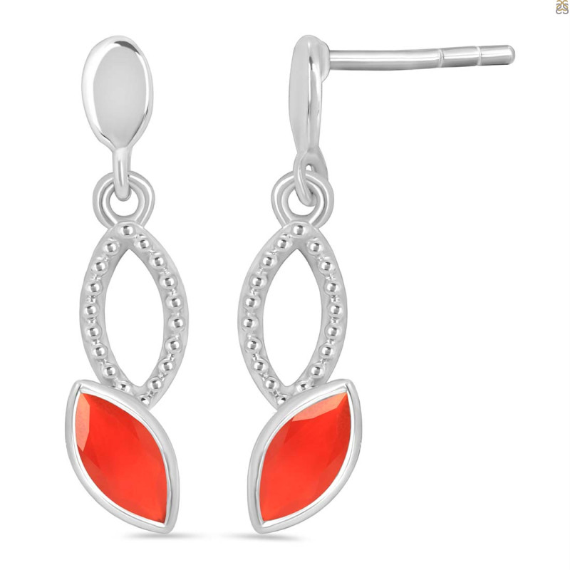Red Onyx Earring