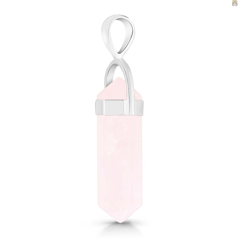 Rose Quartz Pencil Pendant RSQ-1-PEN