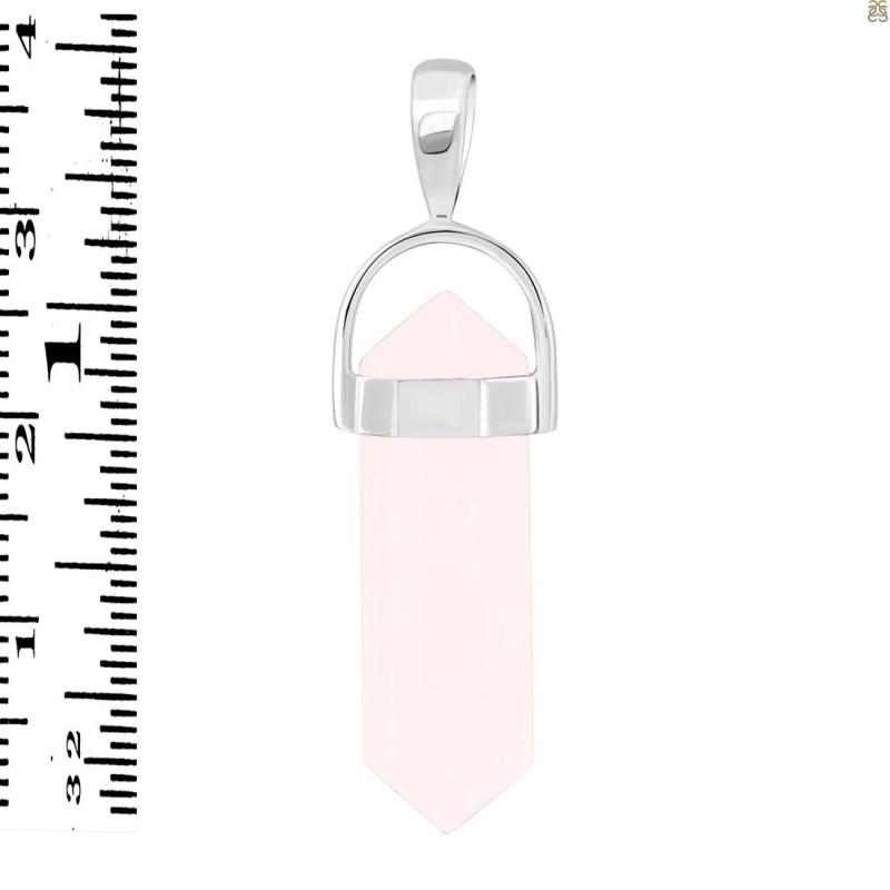 Rose Quartz Pencil Pendant RSQ-1-PEN