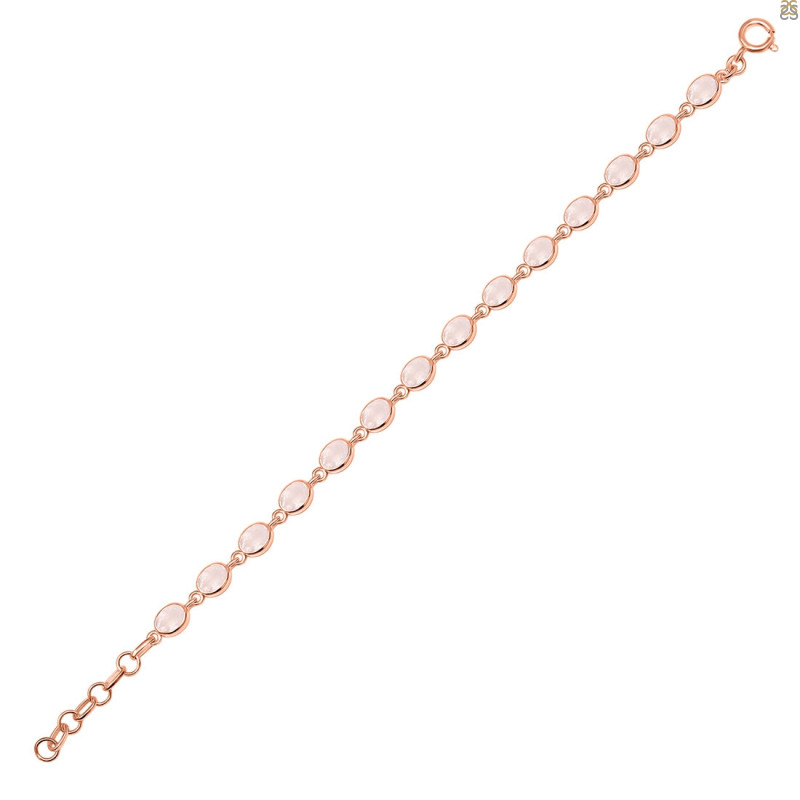 Rose Quartz Bracelet RSQ-RDB-113-CUT.