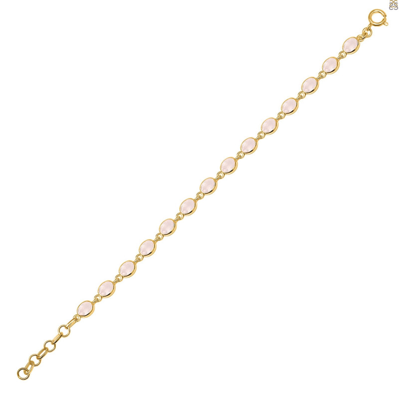Rose Quartz Bracelet RSQ-RDB-113-CUT.