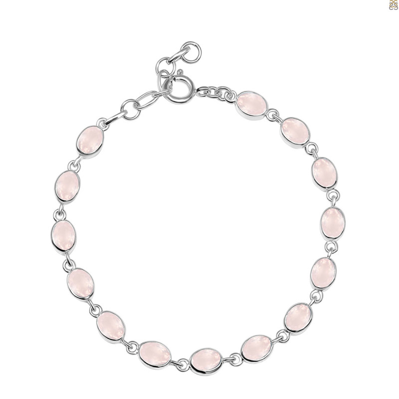 Rose Quartz Bracelet RSQ-RDB-113-CUT.