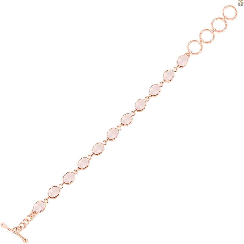 Rose Quartz Bracelet RSQ-RDB-114-CUT.