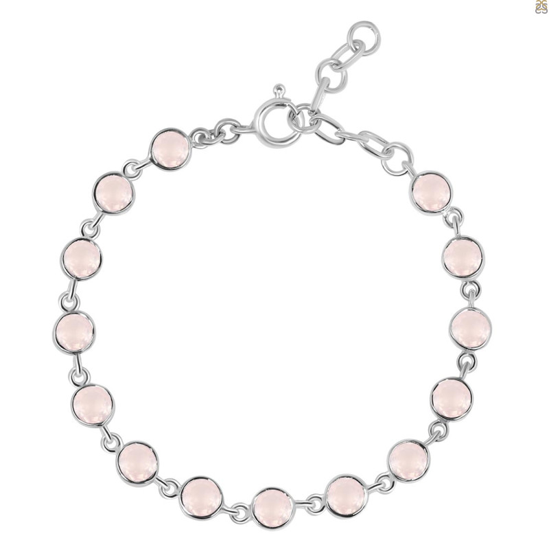 Rose Quartz Bracelet RSQ-RDB-115-CUT.