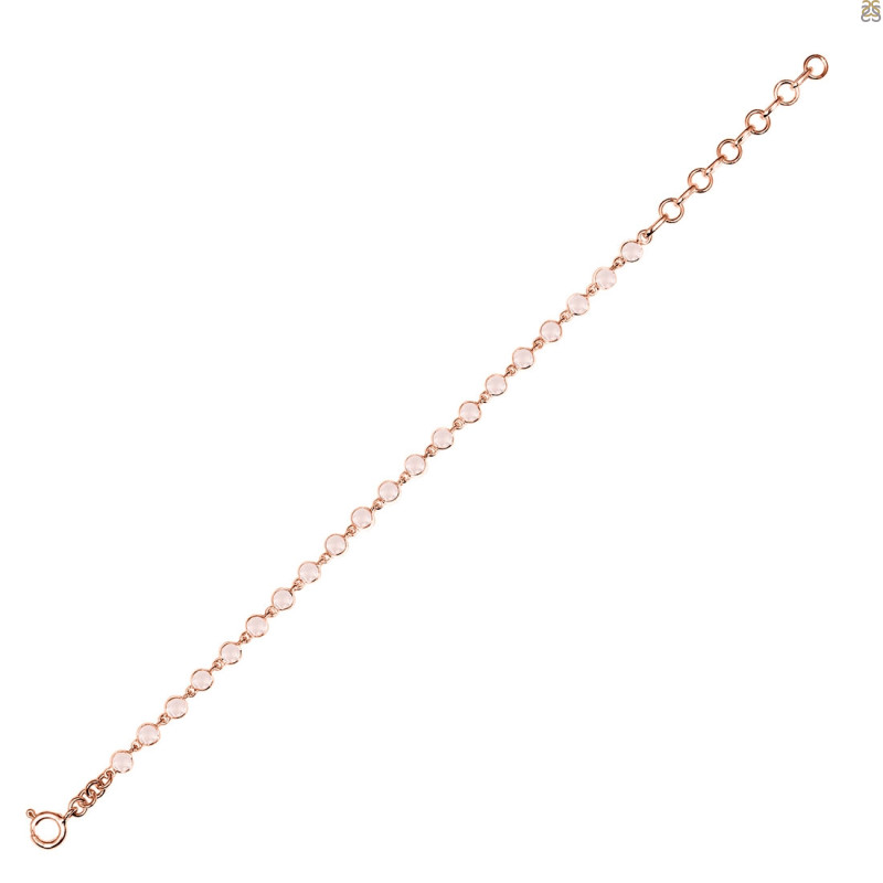 Rose Quartz Bracelet RSQ-RDB-116-CUT.