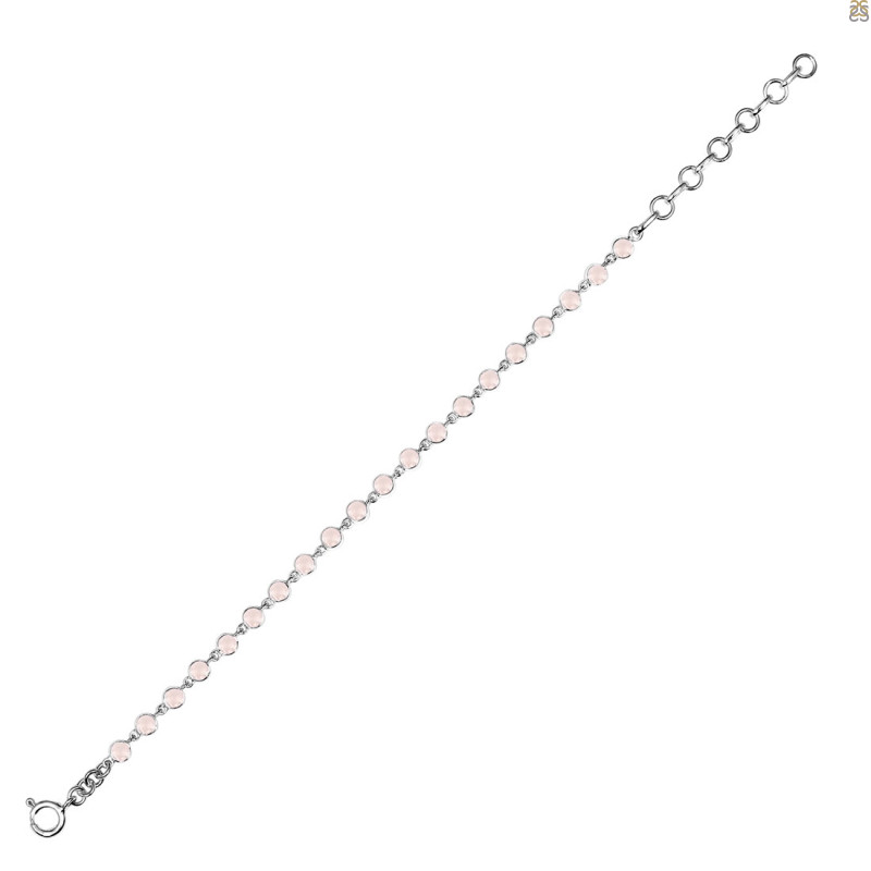 Rose Quartz Bracelet RSQ-RDB-116-CUT.