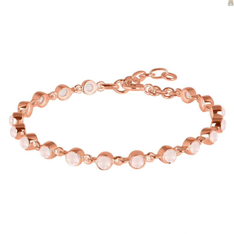 Rose Quartz Bracelet RSQ-RDB-116-CUT.