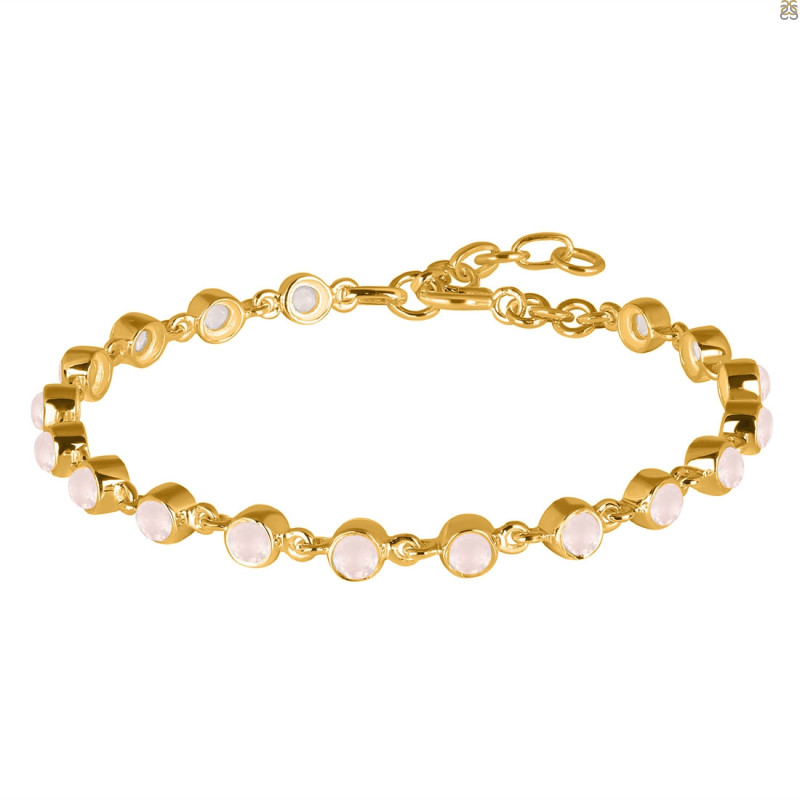 Rose Quartz Bracelet RSQ-RDB-116-CUT.