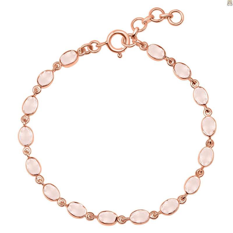 Rose Quartz Bracelet RSQ-RDB-117-CUT.