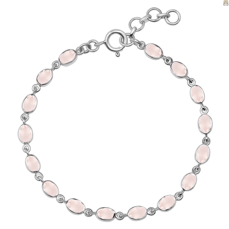 Rose Quartz Bracelet RSQ-RDB-117-CUT.
