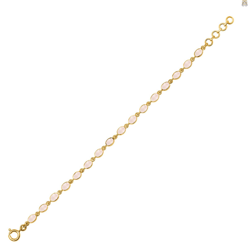 Rose Quartz Bracelet RSQ-RDB-117-CUT.